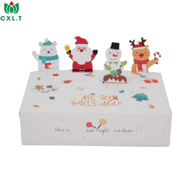 Festive Kraft Paper Candy Gift Box for Cookies