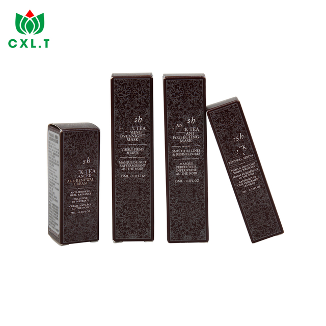 Embossing Printing Paper Makeup Cosmetics Perfume Lipstick Sample Cardboard Small Packaging Box