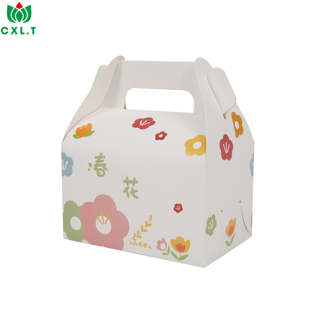 Custom Cookie Candy Dessert Handmade Folding Paper Cake Packaging Box