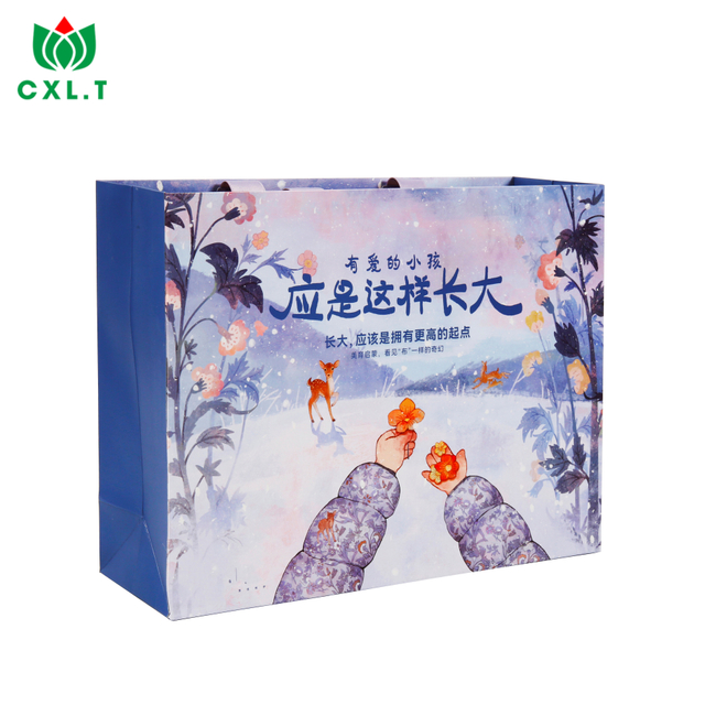 Colorful Designs Paper Bag Customizable Luxury Custom Paper Bag