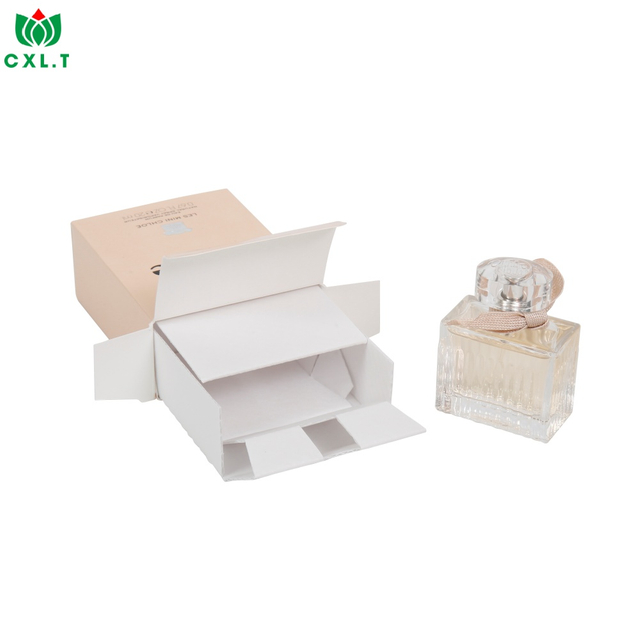 Perfume Packing Fragrance Products Bold Floral Patterns Crimson Custom Card Box