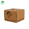 Custom Wholesale Foldable Paper Cardboard Corrugated Food Packaging Box with Handle
