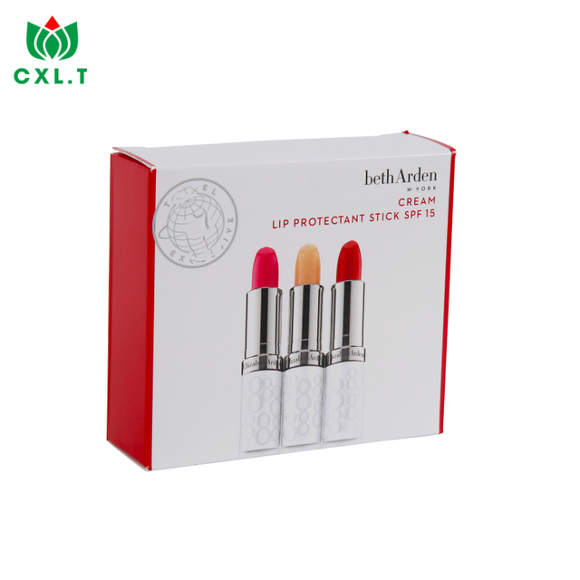 Packaging Gift Printed Logo Carton Coated Empty Cardboard Paper Lipstick Box