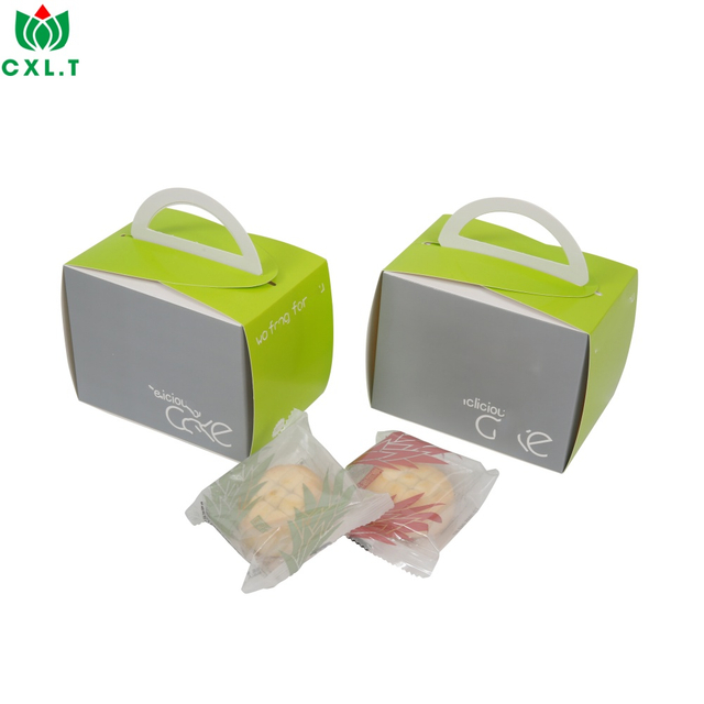 Sweet Packaging Custom Pastry Square Cardboard Small Pastry Cake Paper Box