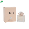 Perfume Packing Fragrance Products Bold Floral Patterns Crimson Custom Card Box