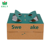 Custom Wholesale Foldable Paper Cardboard Corrugated Food Packaging Box with Handle