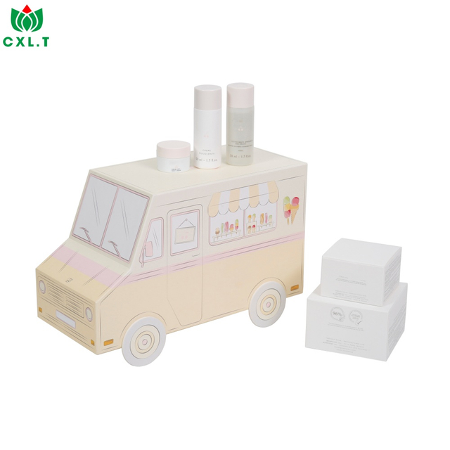 Custom White Cardboard Makeup Box with Glossy Matte Finish
