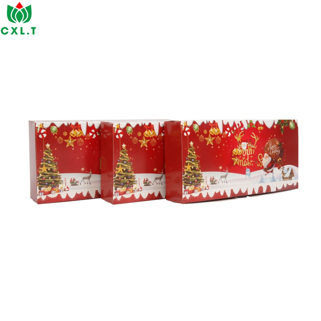 Custom Size Fast Food Packaging Cardboard Container Paper Packing Box with Logo