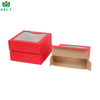 Corrugated Cake Box with Window for Cookie Shipping