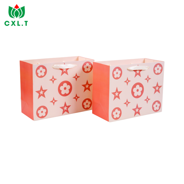 Custom Printed Kraft Paper Shopping Bags with Logo Handles