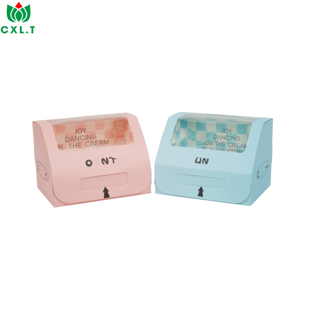 Disposable Kraft Pastry Craft Packing Snack Christmas Paper Food Cake Packaging Box