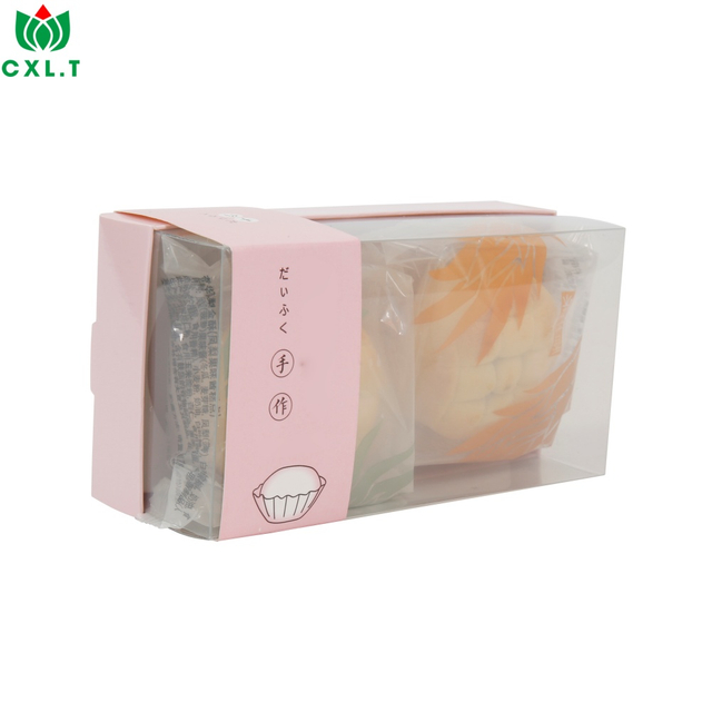 Custom Cake Donut Dessert Clear Display Window Food Packaging Folding Paper Box