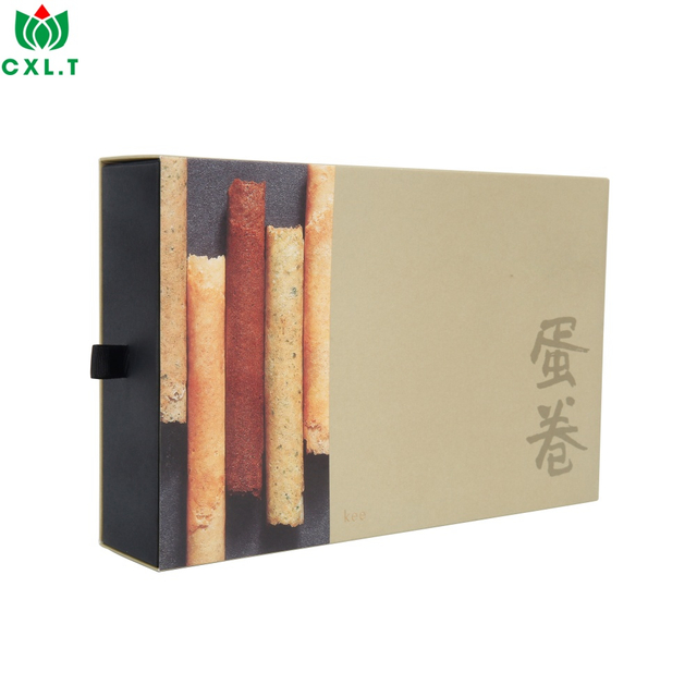 Custom Biodegradable Supermarket Paper Cardboard Foldable Biscuit Food Packaging Box