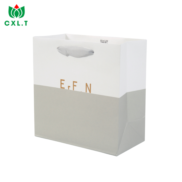 Luxury Gold Stamping Design Logo Paper Shopping Bag