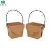 Custom Printed Portable Kraft Paper Salad Takeaway Box